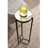 Kate and Laurel Aguilar Modern Mirrored Round Drink Table, 9
