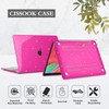 CISSOOK Rose Pink Glitter Case for MacBook Air 13 Inch
