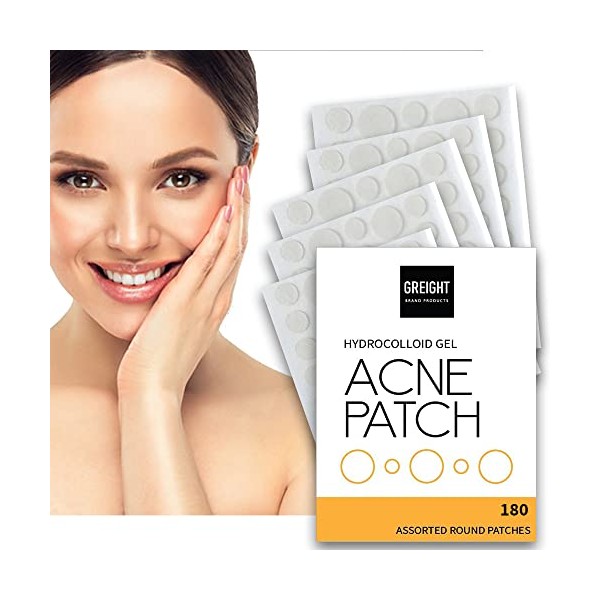 GREIGHT BRAND PRODUCTS Hydrocolloid Acne Pimple Patches (180 Patches 2