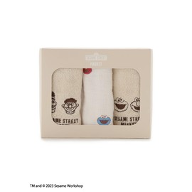 Sesame Street Market SSMBGG239712 Baby BEG F Face Towel Set of 3