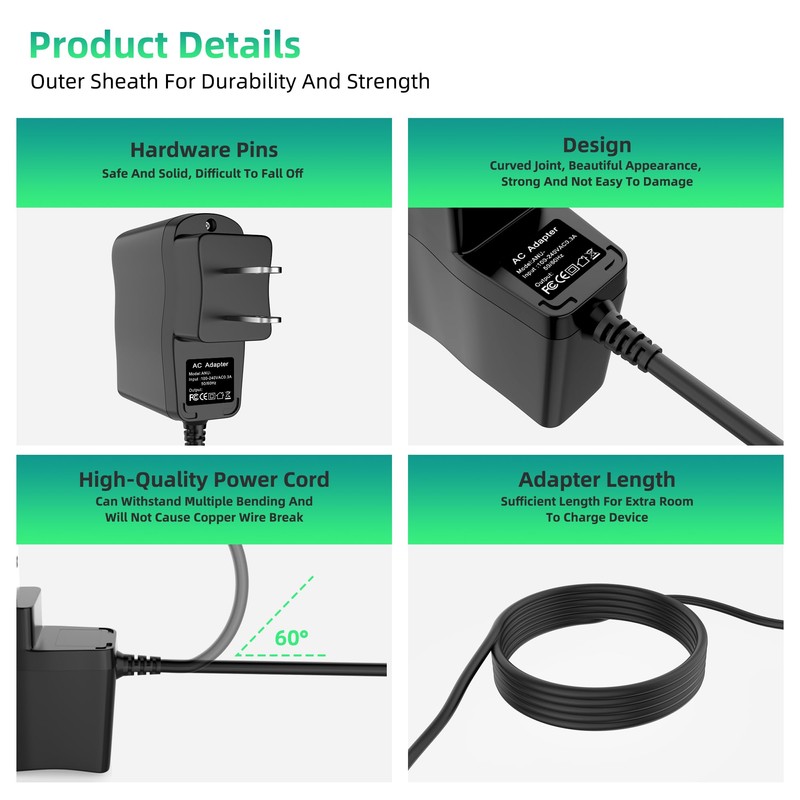 XMHEIRD AC Adapter for Thomas Kinkade s Wonderland Express Christmas