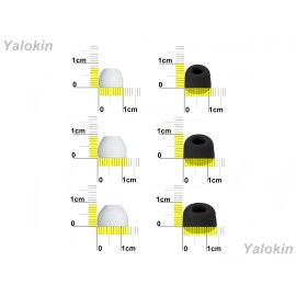 NICKSTON 12pcs (WHB-BMF) Hybrid & Memory Foam Eartips for Sony True Wireless Earphones