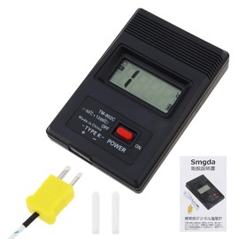 Smgda Thermocouple Thermometer TM902c Digital K-Type Thermometer tm-902c Sensor + Thermocouple Probe Gas Liquid Semi-Solid Temperature Measurement Digital High Temperature Thermometer Gas-Liquid Solid