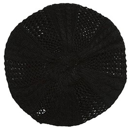 DandY Ladies Winter Knit Beret - Black