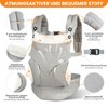 Lohofrnny Baby Carrier, Multifunctional Ergonomic Baby Carrier for 0-6 Months,
