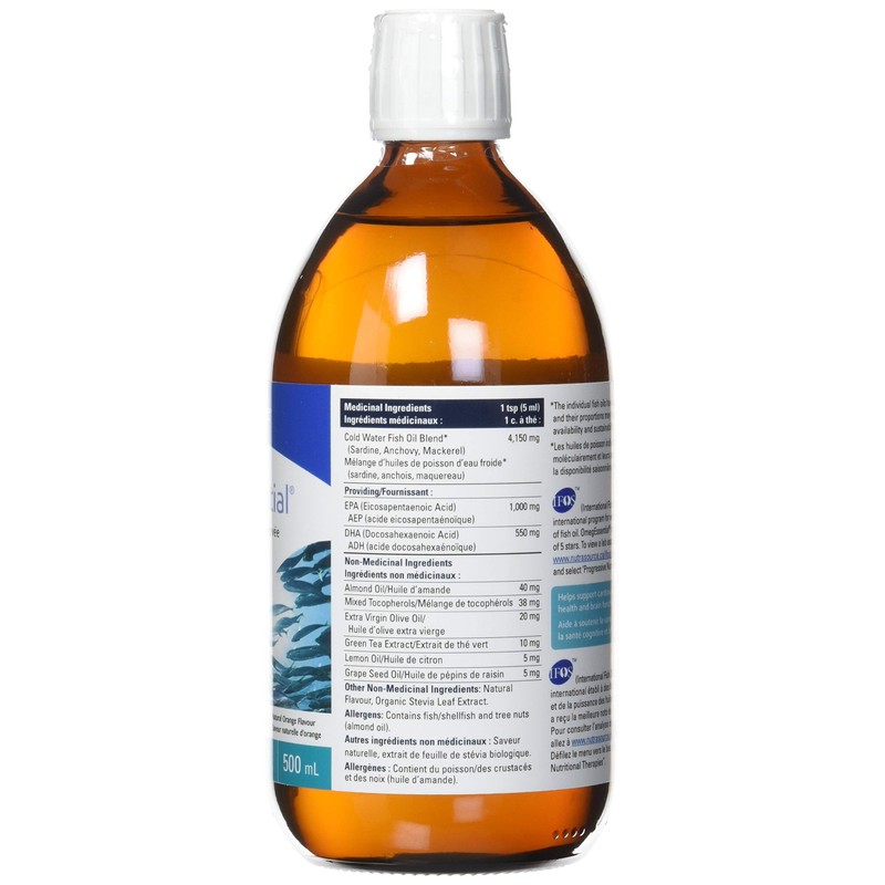 Progressive OmegEssential Liquid Fish Oil Supplement - 1,000 mg EPA