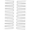 Mipcase 20pcs U-Shaped Garden Lawn Stakes Landscape Fixing Tools for