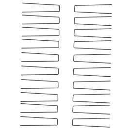 Mipcase 20pcs U-Shaped Garden Lawn Stakes Landscape Fixing Tools for Outdoor Use for Securing Tents Mats and Ground Covers Black Design