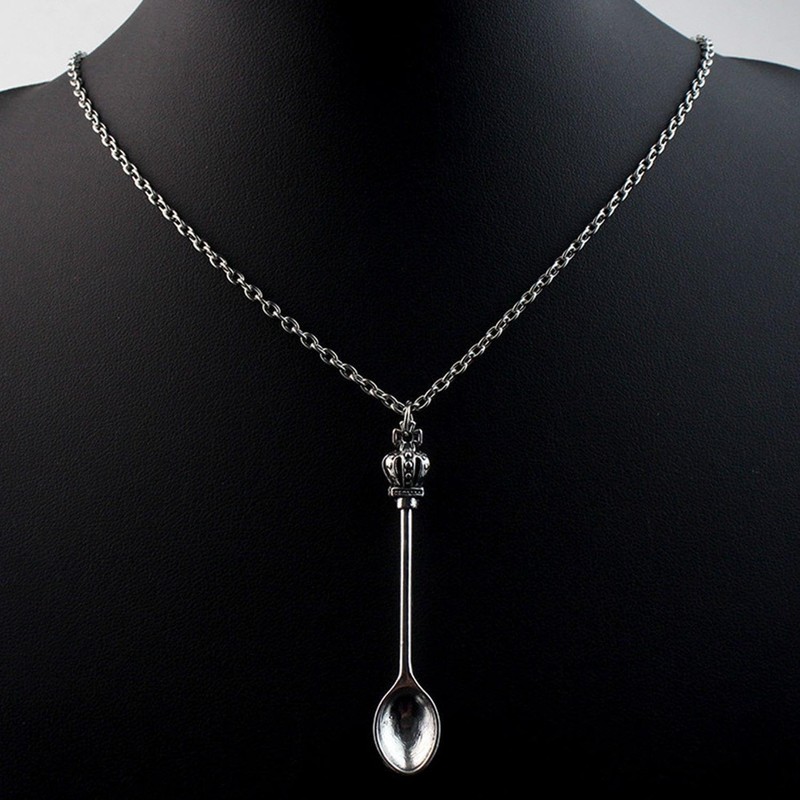 2 Pieces Spoon Keychain, 1 Spoon Necklace, Small Spoon for