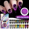 9D Cat Eye Effect Rose Gold Chrome Nail Powder, Magnetic