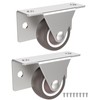 Anobeyi 1.25-Inch Low Profile Casters Wheels Set of 2, Mini