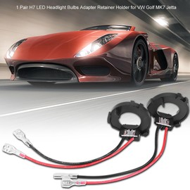 H7 Adapter + H7 Holder 1 Pair Headlight Lamp Adapter Holder