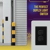 ENERLITES Duplex Double Toggle Light Switch, Single Pole, Side Wiring,