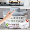 Salad Spinner Stainless Steel Large, Completely Automatic Salad Spinner for