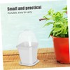 ULTECHNOVO 10 Sets Small Plastic Nursery Pots with Trays Ventilated