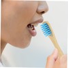 ORFOFE 10Pcs Bamboo Toothbrushes for Soft Bristles for Gentle Oral