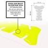 4R Quattroerre.it 18117 Adhesive 3D Tank Pad, Neon Yellow
