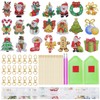 Poualss 21 Pieces Christmas DIY Diamond Key Chain Rhinestone 5D