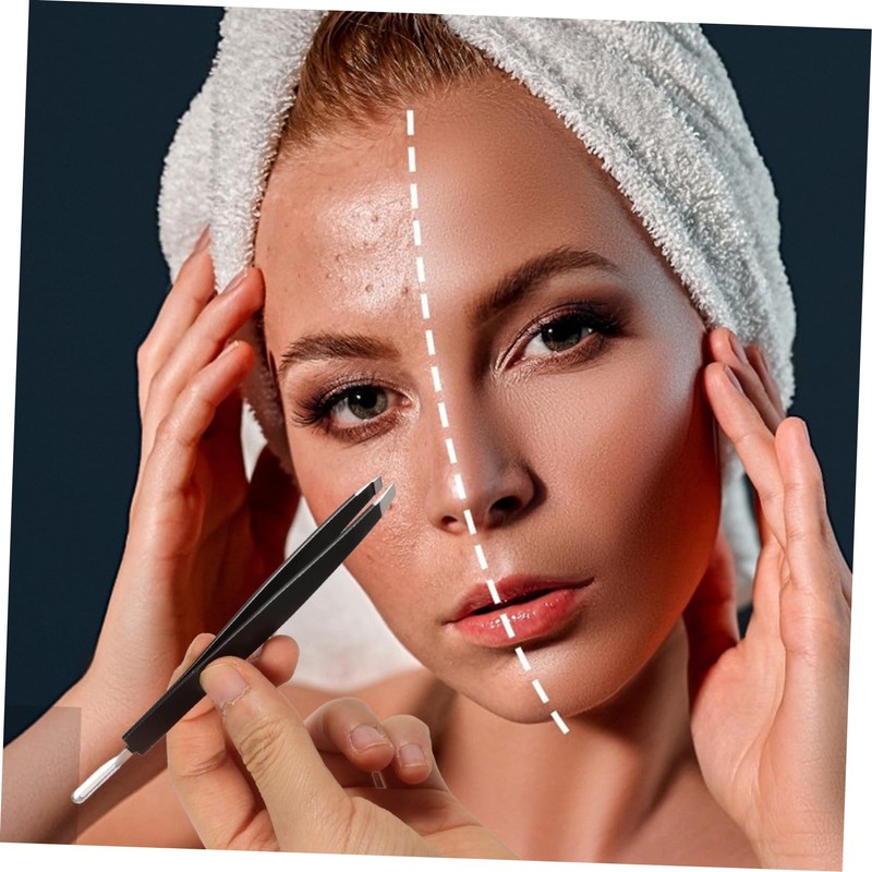BIUDECO Ergonomic Eyebrow Clip Stainless Steel Brow Tweezer Perfect for