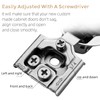 Ravinte 3/4 Inch Overlay Cabinet Hinges - 30 Pack (15