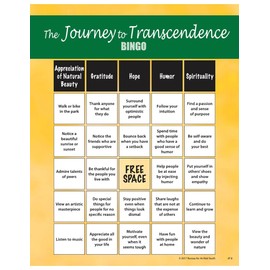 The Journey to Transcendence Teen Bingo Game