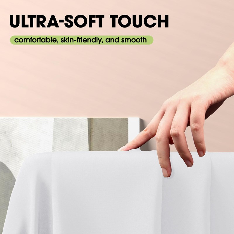 Pureegg Table Cloth - Polyester Table Cloth for Rectangle Table,