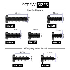 Rightcar Solutions Premium License Plate Screw Kit | Anti-Theft License Plate Fasteners | Rattle-Proof, Rust-Proof Stainless Steel Screws (Black Kit)