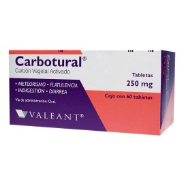 Carbotural Tabletas 250 Mg, 60 Tabletas