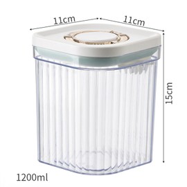 Luftdichte Milchpulver-Spender, Tragbarer Milchpulver-Kasten,Milchpulver Behälter mit Löffel, Einhandbedienung, Anti-UV, Abnehmbar, zur Aufbewahrung von Baby Milchpulver