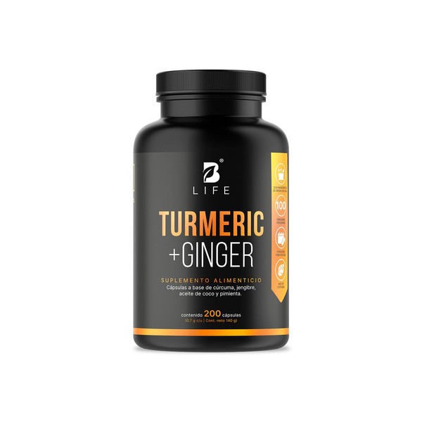 B Life Crcuma Con Jengibre y Aceite De Coco 200