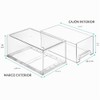 Sorbus Fridge Drawers - Clear Stackable Pull Out Organizer Bins