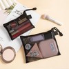DEVENTORZ Mesh Cosmetic Pouch, Nylon Mesh Storage Bag, A5/B6, 2
