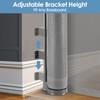Reinforced 120 Inch Extra Wide Retractable Gate with Support Rods,