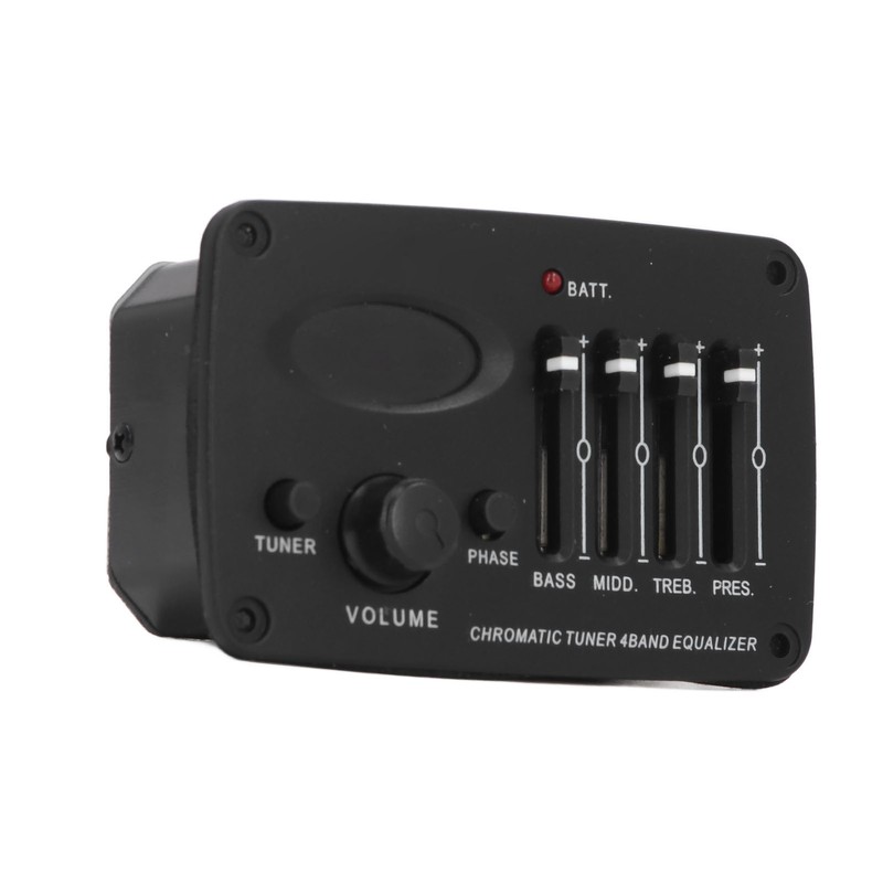 Acoustic Guitar 4 Band Equalizer EQ Preamps Piezo Pickup Chromatic