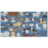 YETTASBIN Cute Dog 3 Round Ring Binders with 3 Interior