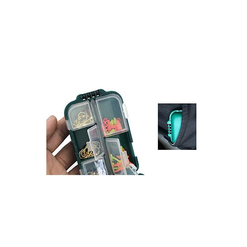 VOANZO 156 Piece Fishing Tackle Box - Sleeve Hooks, Bite