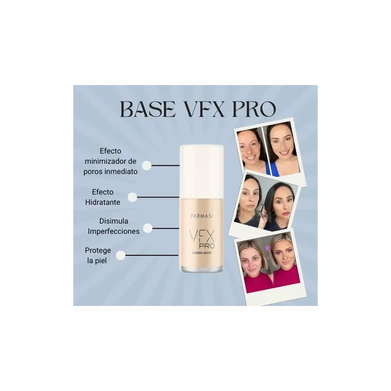 Vfx Pro Fundation Base De Maquillaje Liquida Buff 10