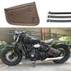 SZYUMO Motorcycle Saddle Bag Side Tool Bag PU Leather Tool
