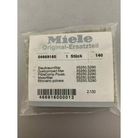 Miele S250, S290 Original Dust Compartment Filter 3 in Pack - 04669160