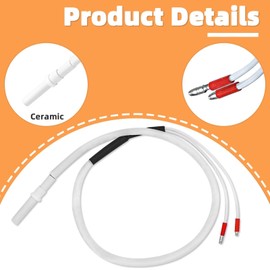 12V Ceramic Igniter Compatible with Green Mountain GMG 12V Jim Bowie Prime and Daniel Boone Prime, Ledge, Peak Pellet Grills, P-1228 Igniter Replacement Parts Replace: P-1217, P-1271, P12V-1028