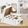 DIICCYO 6 Pcs Cardboard Mason Jar Storage Box for 16