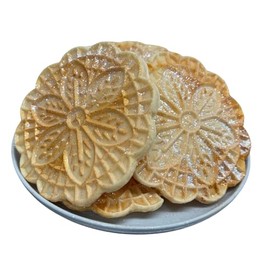 PIZZELLE Italian Waffle Cookies Wax Melts | Almond Biscotti | 3 Melts | 6 oz | Fake Food | Fake Cookies | Home Fragrance