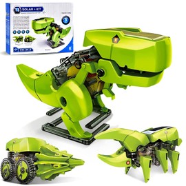 Sendowtek Juguetes de Dinosaurio Robot Solar 3 en 1 Robot de Dinosaurio Kits de Juguetes Los Niños Educación Científica Juguetes Montaje Hechos Mano DIY Proyectos Stem para Niños de 8 a 12 Años