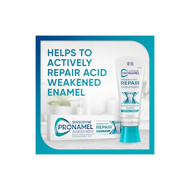 Sensodyne Pronamel Intensive Enamel Repair Toothpaste for Enamel Strengthening, Extra