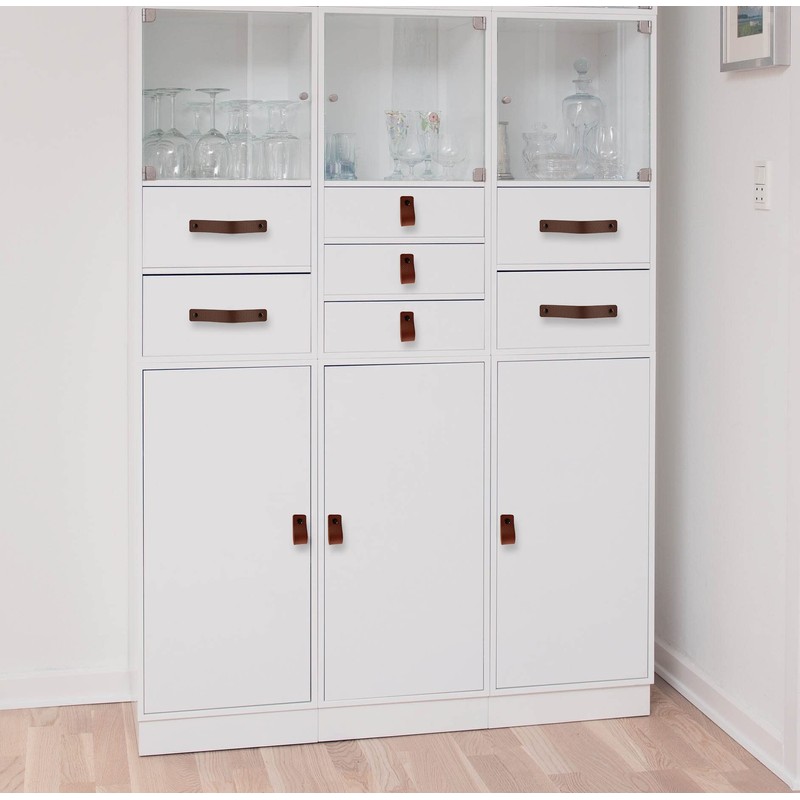 Brute Strength - Leather Drawer Pulls - Cognac - 48