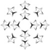 Ipetboom Clips De Pelo Estrella Plateados - 20 Piezas Broches
