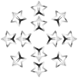 Ipetboom Clips De Pelo Estrella Plateados - 20 Piezas Broches Para Cabello Estrella De Metal Accesorios De Moda Para Mujeres Clip De Para Flequillo
