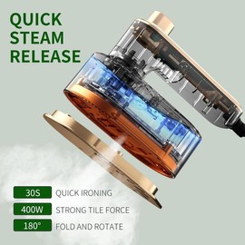 Mini Travel Iron for Clothes | Portable Handheld Iron | Steam & Dry Ironing | For Home & Business Clothing