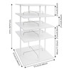 ZERNEIL 4-Tier Shoe Rack, Rotating Shoe Rack Tower, 360 Spinning