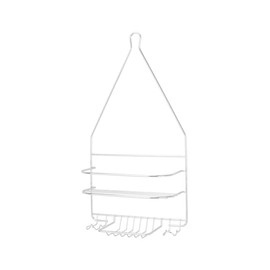 Rocky Mountain Goods Shower Caddy - Rust Proof high Grade Steel - Designated Tiered Shelves for Shampoo/soap - Razor Hangers - Includes Secure Suction Cup (Chrome)
